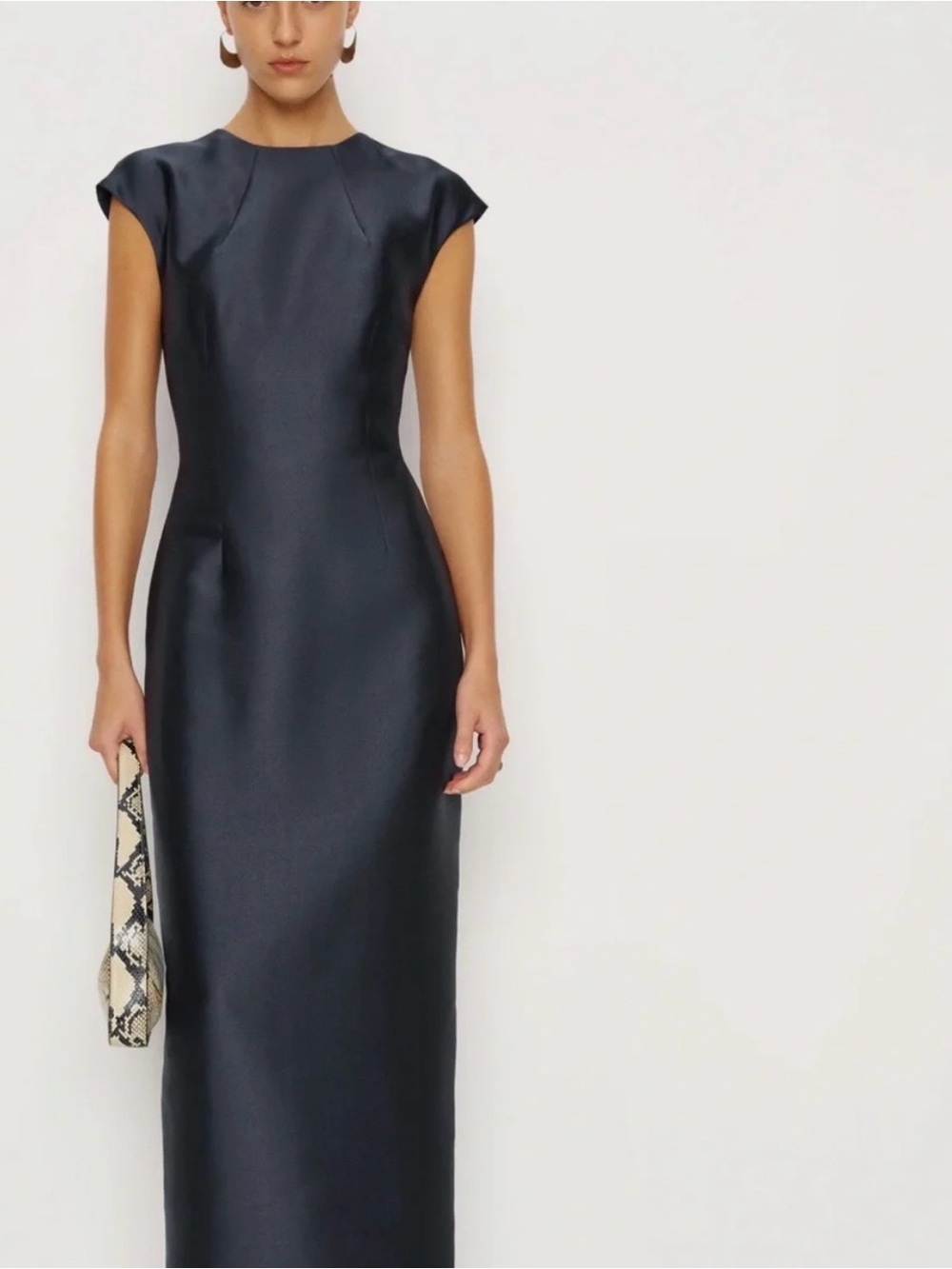 Reformation Belden Dress Navy